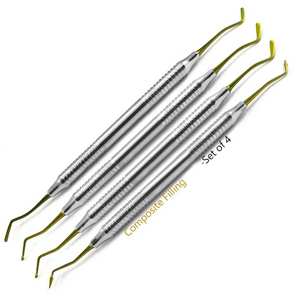 Juego de 4 Instrumentos Reutilizables de Titanio Dorado para Restauración Dental y Ortopedia, Aprobados por la CE, para Uso en Perros - Product Image 4