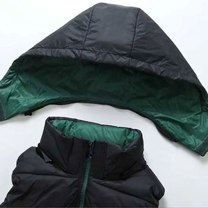 Gilet matelassé en duvet pour homme, personnalisé, hiver, 100% nylon, col montant, fermeture éclair, vêtements de sport, vêtements de travail - Product Image 3