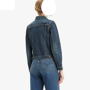 High Street 2024 chaqueta vaquera hecha a medida para mujer artículos Premium transpirable a prueba de viento Chaquetas vaqueras elegantes para mujer servicio OEM - Product Image 4