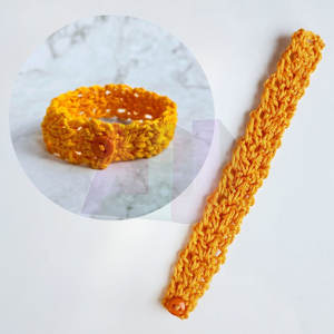 Trendy Casual Accessory Knitted <b>Wristband</b> Lightweight Comfortable Knit Texture For Daily Fashion And Lifestyle Use - Product Image 5