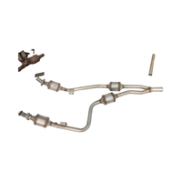 Catalyseur d'échappement économique pour voiture, convertisseur catalytique à trois voies, montage direct, en acier inoxydable, norme d'émission Euro IV, garantie 1 an