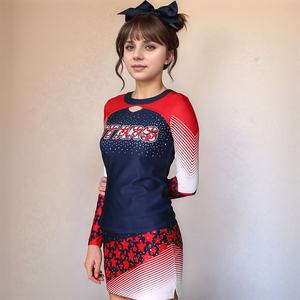 Ensembles d'uniformes de cheerleading pour femmes personnalisés de haute qualité, confortables, respirants, pour sports de plein air, dernier design, vente en gros OEM - Product Image 3