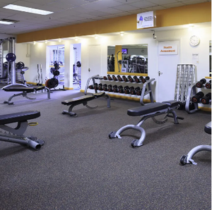 Alfombrilla de Gimnasio de Caucho Granulado con Recubrimiento PUR, Colorida, de Caucho EPDM, para Ejercicio y Fitness - Product Image 3