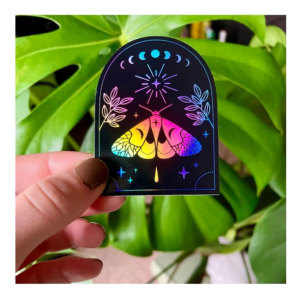 สติกเกอร์ตกแต่งโฮโลแกรมไวนิลสำหรับตกแต่งบ้านที่ไม่ซ้ำใครพิมพ์ผ้าไหมพิมพ์สกรีนพิมพ์ออฟเซ็ต - Product Image 5