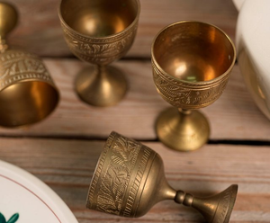 ถ้วยใส่ไข่ทำจากทองเหลืองดีไซน์หรูหราถ้วยใส่ไข่ดีไซน์ทันสมัย - Product Image 5