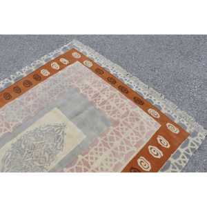 พรมตุรกี, พรมปูพื้นขนาด 5.5x7.2 ฟุต, พรมขนสัตว์สีน้ำตาลเทา - Product Image 5