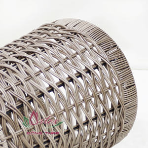 Artex Dong Thap Panier de rangement rond écologique en poly rotin tissé multifonctionnel pour la cuisine et la décoration intérieure - Product Image 5