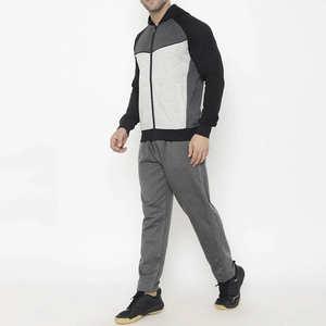 La ropa deportiva más vendida, chándal transpirable de algodón 100%, chándal de manga larga con cremallera de talla grande - Product Image 4