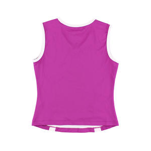 Camiseta deportiva sin mangas con cuello en V de Fila, camisetas y camisetas deportivas para niñas, color: morado, 100% auténtico - Product Image 2