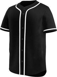 Nouveau hommes décontracté bouton Baseball maillot respirant à manches courtes sport d'équipe actif uniforme Sublimation Technique Baseball maillot - Product Image 5