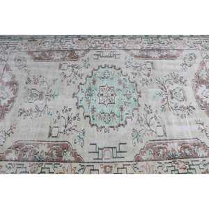 Tapis vintage de grande taille 5,1 x 8 pieds, tapis turc, tapis à bordure marron - Product Image 5