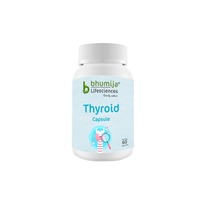 Capsules à base de plantes de soutien thyroïdien ayurvédique de qualité alimentaire du fabricant de marque privée de culture sauvage et OEM emballées dans une bouteille
