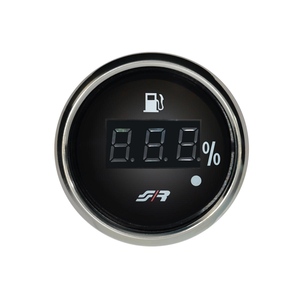 Jauge de niveau de carburant numérique avec bordure chromée - Product Image 1