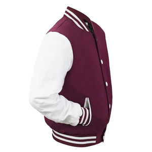 Meilleure qualité College Varsity Veste pour hommes Doux Confortable Respirant Tissu 100% Coton Dernière conception Baseball Varsity Veste - Product Image 3