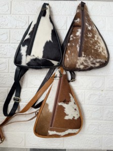 Bolso de hombro de cuero de piel de vaca Bolso de viaje de tendencia Piel de cuero genuino elegante Fácil de llevar Cinturón de dinero de usos múltiples - Product Image 5