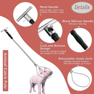 Atrapa Cerdos Veterinario de Alta Resistencia, 18 Pulgadas, Acero Inoxidable, Manual, con Mango Ergonómico, Manipulación Segura, Certificado CE - Product Image 6