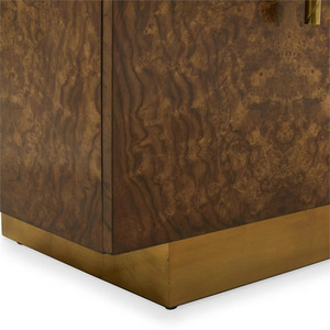 Modern Solid <b>Wood</b> Buffet Cabinet Sideboard with 4 Doors Brown Storage Console for Living Room Dining Room - Product Image 5