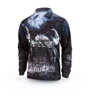 Camisa de Pesca de Verano Ligera de Poliéster 100% Sublimada Personalizada 2026, Mangas Largas, Protección Solar UPF 50, Secado Rápido y Transpirable - Product Image 3