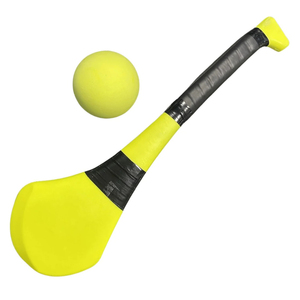 Bate de Entrenamiento de Plástico Amarillo con Pelota, Mango Antideslizante, Accesorio de Fitness para Todas las Estaciones - Product Image 1