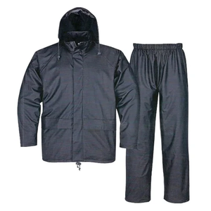 Veste de pluie de sécurité réfléchissante et légère pour hommes, imperméable haute visibilité en PVC et spandex, combinaison imperméable - Product Image 6