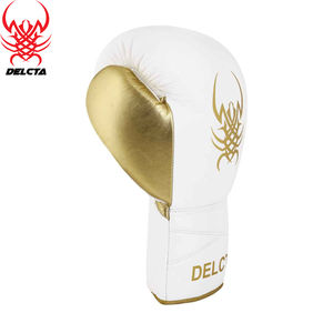 Guantes de boxeo de diseño personalizado, guantes de boxeo de cuero PU con cordones para entrenamiento de lucha, hechos en Pakistán, novedad - Product Image 4