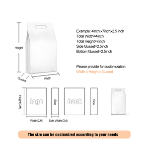 Túi niêm phong tám mặt bao bì Mylar Ziplock đứng lên túi đáy phẳng cho thức ăn vật nuôi - Product Image 5