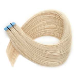 Extensiones de Cabello Humano Remy 12A - Ondulado Natural, Rubio Vainilla # Color 60B - Product Image 1