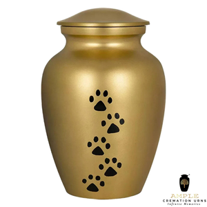 โกศเคลือบสีทองพร้อมของชำร่วยทำจากอะลูมิเนียม - Product Image 2