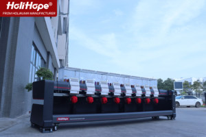 Como Tajima <span class=keywords><strong>Happy</strong></span> <span class=keywords><strong>Japan</strong></span> Máquina de bordado computarizada HoliHope 15 agujas 400*500mm Máquina de bordado de 8 cabezas para Logo Cap 3D - Product Image 4