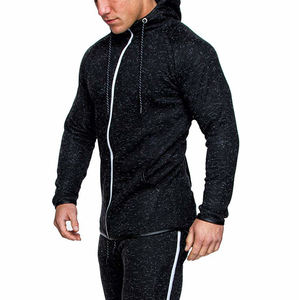 Ensemble survêtement gris pour hommes survêtement personnalisé avec logo survêtement polaire tech logo personnalisé polaire tech jogging pour hommes - Product Image 5