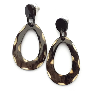 Vente chaude boucle d'oreille en corne de buffle nouveau design accessoires de cadeau de fête des mères boucles d'oreilles en corne au meilleur prix produit - Product Image 4