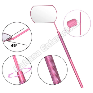 กระจกติดขนตาสีชมพู สแตนเลสสตีล น้ำหนักเบา สำหรับต่อขนตา โดย Bahasa Pro - Product Image 5