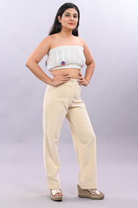 Direct Selling Cotton Slim Fit Pants & <b>Trousers</b> Long Harem Pants Breathable <b>Women</b> Work <b>Trousers</b> OEM Casual Softener Pants - Product Image 2