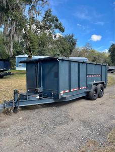 รถพ่วงดั๊มพ์สำหรับงานหนัก คุณภาพสูง ขนาด 7x16 สำหรับใช้งานในฟาร์ม ระบบไฮดรอลิกทนทาน พร้อมชิ้นส่วนเกียร์หลักสำหรับรถแทรกเตอร์ - Product Image 6