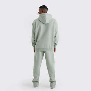 High Street unisexe coton lourd peint à la main pull survêtements hommes et femmes automne ample conception personnalisée à capuche - Product Image 2