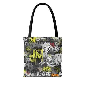 Borsa tote in tela con graffiti da donna - Product Image 2