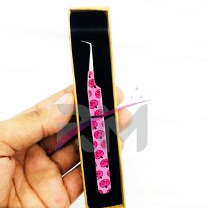 RMI Halloween Rose Couleur Papier Enduit Conception Et Pince À Cils À Pointe Argentée Et Pince À Épiler À Extension De Cils - Product Image 6