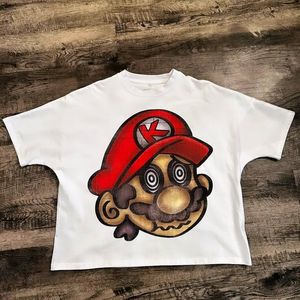 T-shirts à impression numérique surdimensionnée à épaules tombantes graphiques Usa T-shirt personnalisé Impression T-shirts ajustés pour hommes T-shirt DTG - Product Image 1