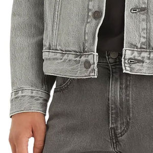 Veste en jean d'hiver pour homme de haute qualité 2027, sur mesure, respirante, coupe-vent, détails boutonnés, tendance, vente en gros - Product Image 5