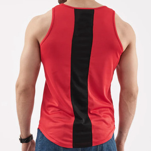Muscle Alive Men's Bodybuilding Stringer Tank Tops Tallas grandes Algodón Racerback Arch Hem Tejido de punto con técnicas lavadas - Product Image 3