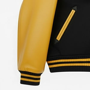 เสื้อแจ็คเก็ตเบสบอลปักโลโก้แบบกำหนดเองสำหรับผู้ชาย ขายส่งเสื้อแจ็คเก็ตวาร์ซิตี้มีฮู้ดปักลายเชนิลล์แบบกำหนดเองสำหรับผู้ชาย - Product Image 3