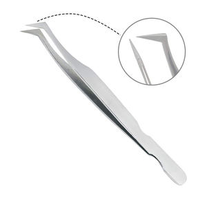 Pinzas de pestañas con logotipo personalizado, suministros de belleza, pinzas de etiqueta privada, pinzas de extensión de pestañas para cosméticos - Product Image 2