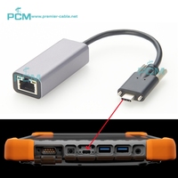 Câble Ethernet Gigabit USB-C RJ45 à verrouillage par vis 1000 Mbps en cuivre pur tressé PVC Connexion directe Compatible Juniper Mesa Pro