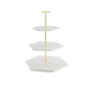 Support à gâteaux vintage en métal de haute qualité, design moderne et simple pour restaurant et cuisine, étagère à deux niveaux avec roulettes, table d'appoint fine