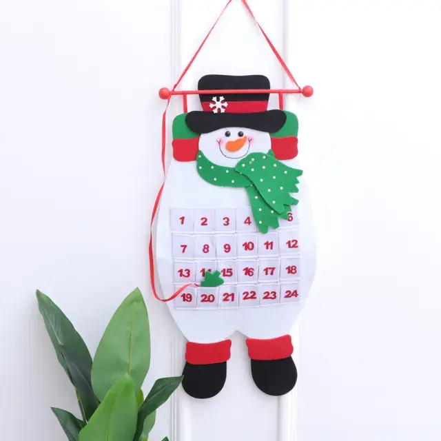 Premium 2022 liburan Natal hadiah mainan merasa kain kustom anak-anak kedatangan kalender untuk dekorasi rumah