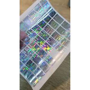 Autocollant adhésif simple face, résistant à la chaleur, activé par l'eau, bandes de sécurité holographiques en BOPP et PET, colle acrylique auto-adhésive - Product Image 1