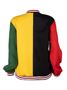 แจ็คเก็ตวาร์ซิตี้แบบกำหนดเองสำหรับผู้ชาย แจ็คเก็ตสตรีทแวร์ขนาดใหญ่ ปักลายเชนิลล์ ขายส่ง - Product Image 4