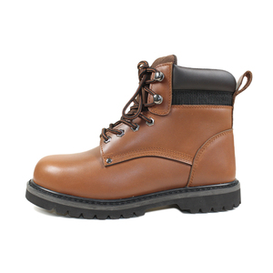 Botas DE SEGURIDAD elásticas con suela de goma de cuero de corte medio 2025, zapatos de seguridad con correas elásticas, zapatos de cuero con logotipo y tamaño personalizados - Product Image 4