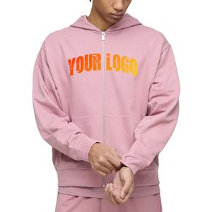 Sudadera con Capucha para Hombre, Corte Regular, con Cierre, 100% Algodón, Gruesa para Invierno, con Logotipo Personalizado Impreso - Product Image 1