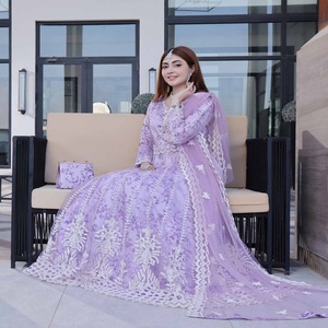 Trajes indios bordados de lujo para mujer Vestidos de novia de Motis Moda Toda la venta Vestidos indios para mujer Trajes Anarkali - Product Image 5